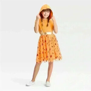 Pokemon Charmander Dress - Orange -Girls XL 14